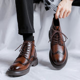 Business Top Cowhide Casual Boots Boots - Tophatter Daily Deals