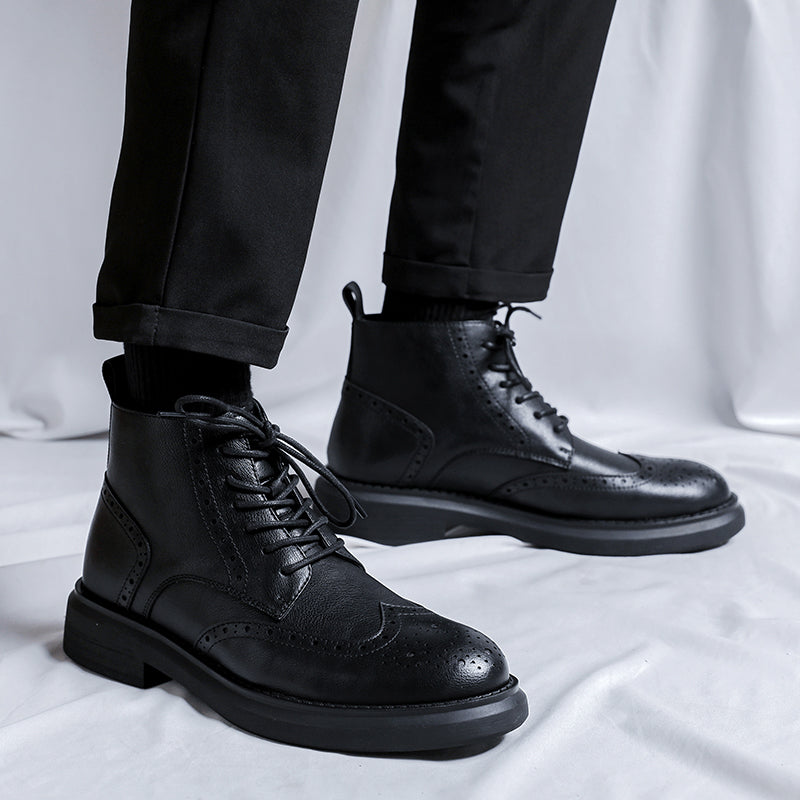 Business Top Cowhide Casual Boots Boots - Tophatter Daily Deals