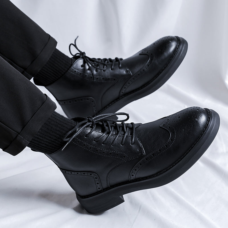 Business Top Cowhide Casual Boots Boots - Tophatter Daily Deals