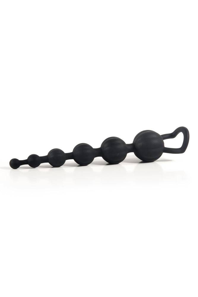 Adam & Eve - Silicone Butt Beads - Black Sex Toy - Tophatter Daily Deals
