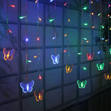 Butterfly Curtain String Lights USB Powered with 8 Modes 96 LED Remote Control String & Fairy Lights - Tophatter Daily Deals