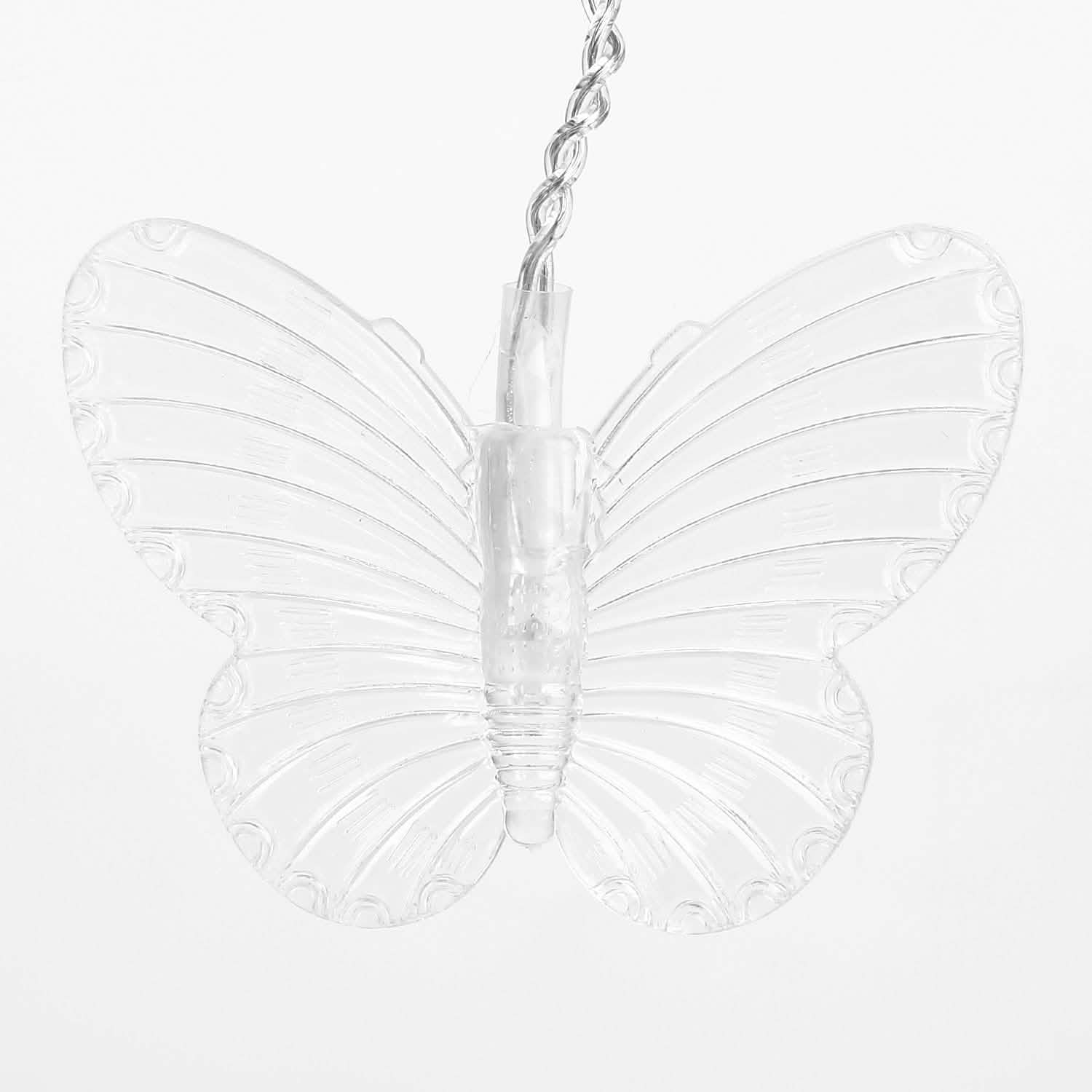 Butterfly Curtain String Lights USB Powered with 8 Modes 96 LED Remote Control String & Fairy Lights - Tophatter Daily Deals
