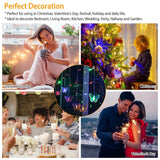 Butterfly Curtain String Lights USB Powered with 8 Modes 96 LED Remote Control String & Fairy Lights - Tophatter Daily Deals