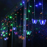 Butterfly Curtain String Lights USB Powered with 8 Modes 96 LED Remote Control LED String Lights - Tophatter Daily Deals