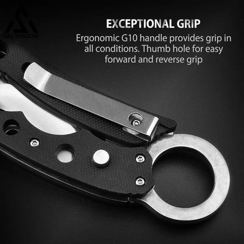 Butterfly Karambit EDC Compact knife Quick Open-GS129 Pocket Knives - Tophatter Daily Deals