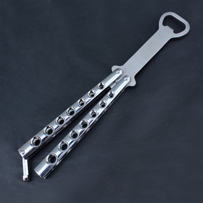 Fire and Steel - Butterfly Bottle Opener (Balisong Trainer) Fire and Steel Exclusive - Tophatter Daily Deals