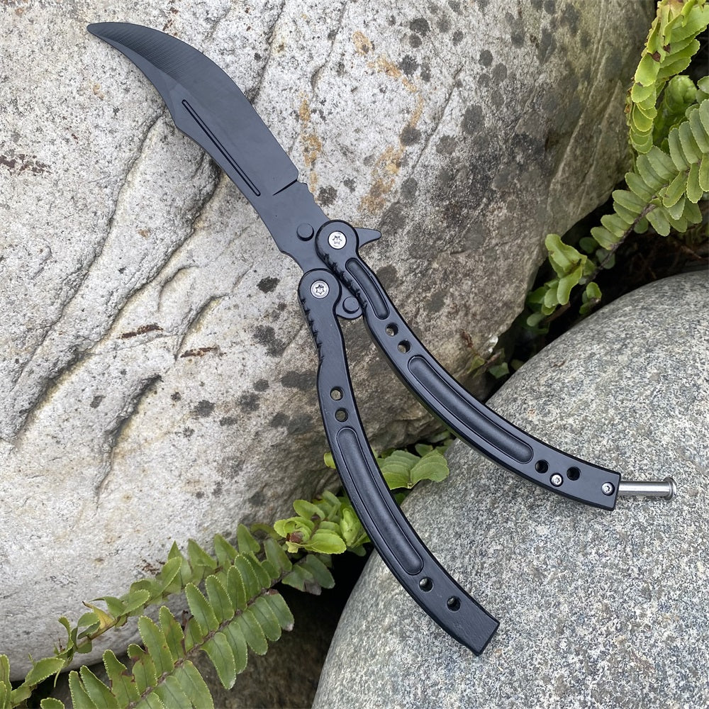 Global Offensive Game Balisong Karambit Blunt Blade Trainer Replica Night Knife - Tophatter Daily Deals