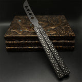 3D Skeleton Skull Relief Balisong Butterfly Knife Trainer - Tophatter Daily Deals