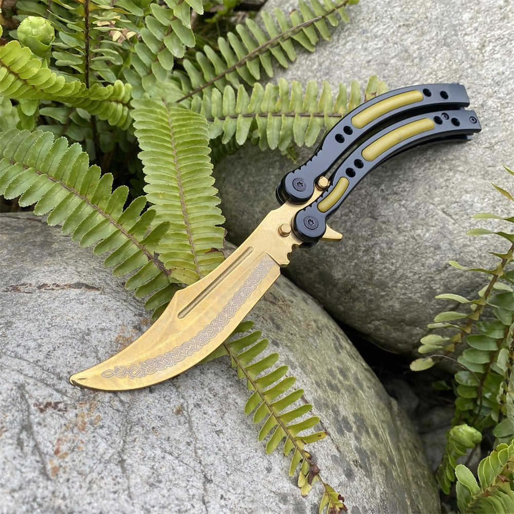 Global Offensive Game Balisong Karambit Blunt Blade Trainer Replica Lore Knife - Tophatter Daily Deals