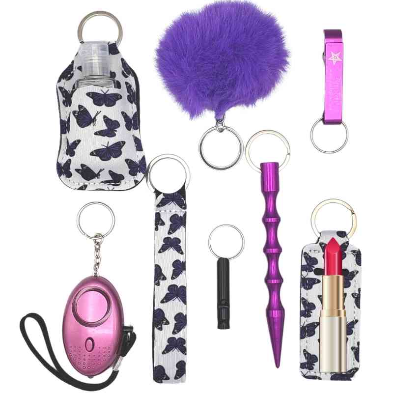 Fight Fobs® Butterfly Self Defense Key Chain Set Basic Self-Defense Keychains - Tophatter Daily Deals