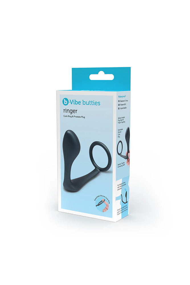 b-Vibe - Butties - Ringer Silicone C-Ring & Prostate Plug Sex Toy - Tophatter Daily Deals
