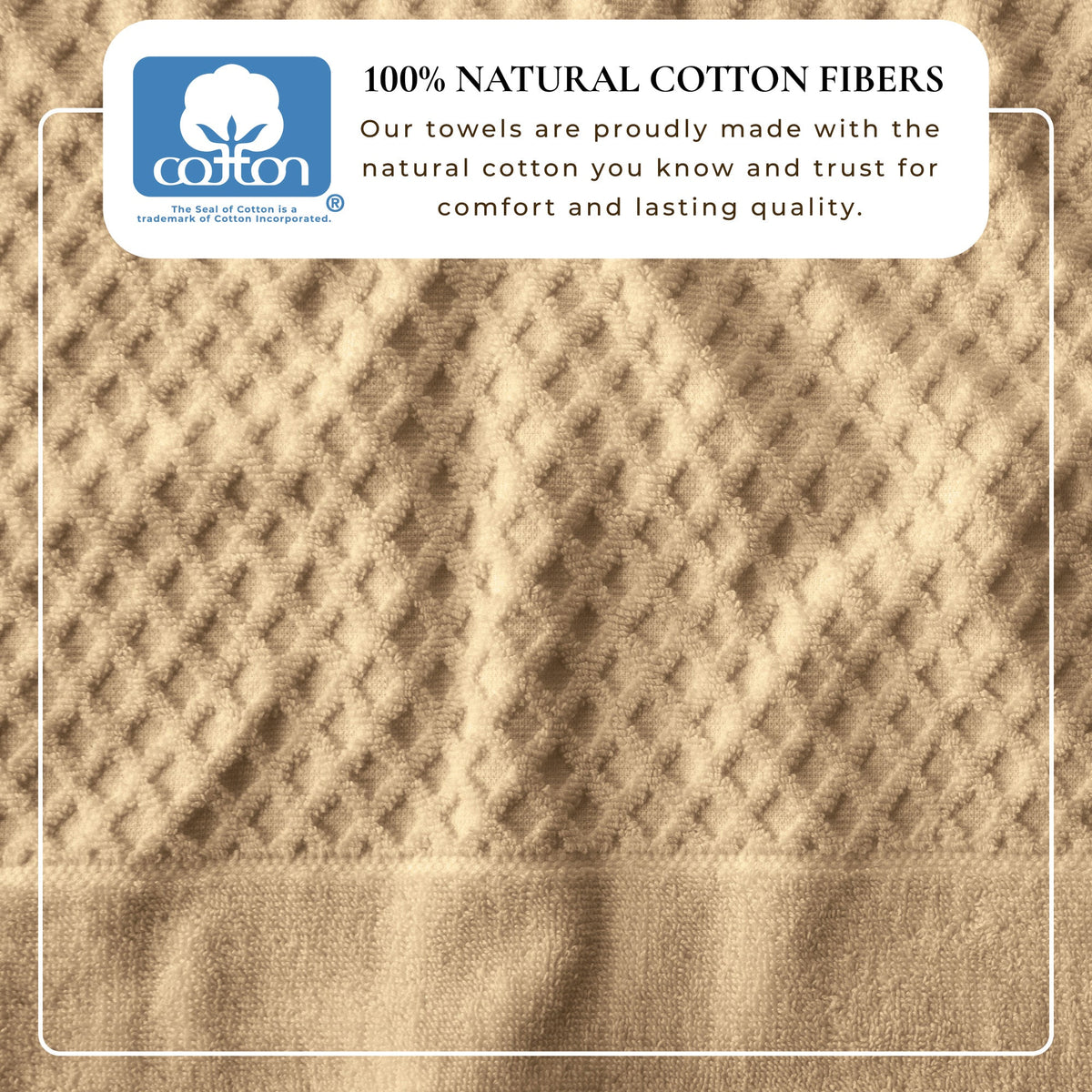 Cotton Diamond Waffle Weave Bath Towel Set - Grayson Collection Bath - Tophatter Daily Deals