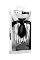 Ouch by Shots Toys - Black & White - Satin Bondage Tie - Black BDSM - Tophatter Daily Deals