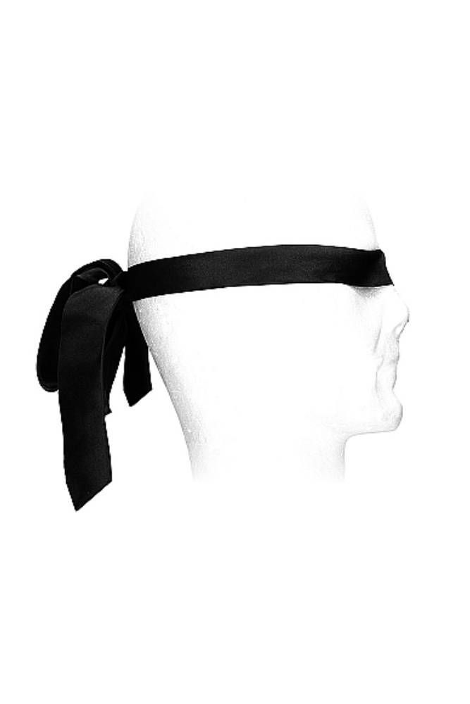 Ouch by Shots Toys - Black & White - Satin Bondage Tie - Black BDSM - Tophatter Daily Deals