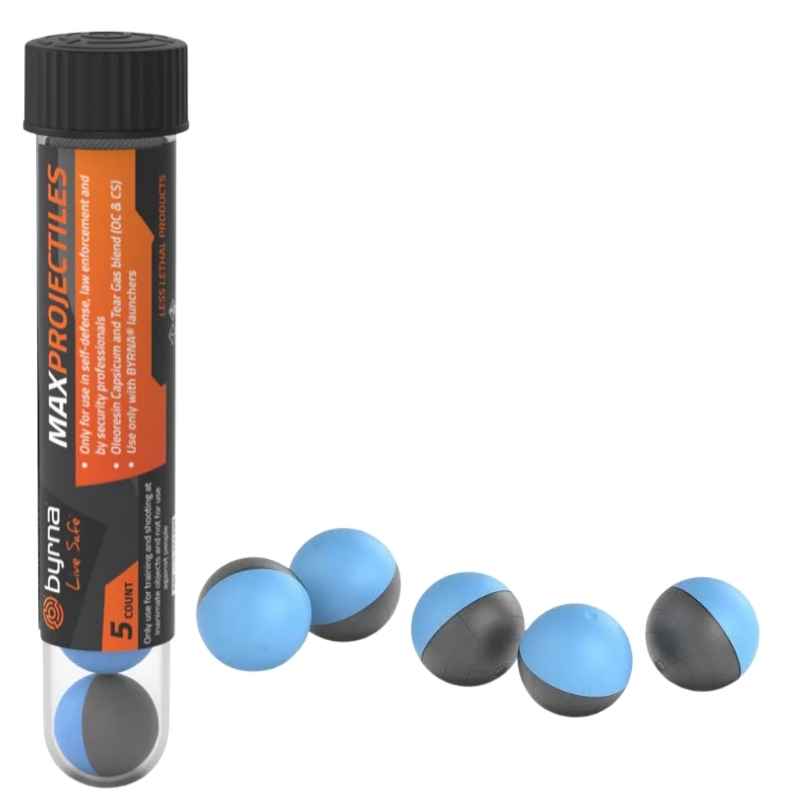 Byrna® Max OC Tear Gas Blend Projectiles 5 ROUNDS Pepper Spray - Tophatter Daily Deals
