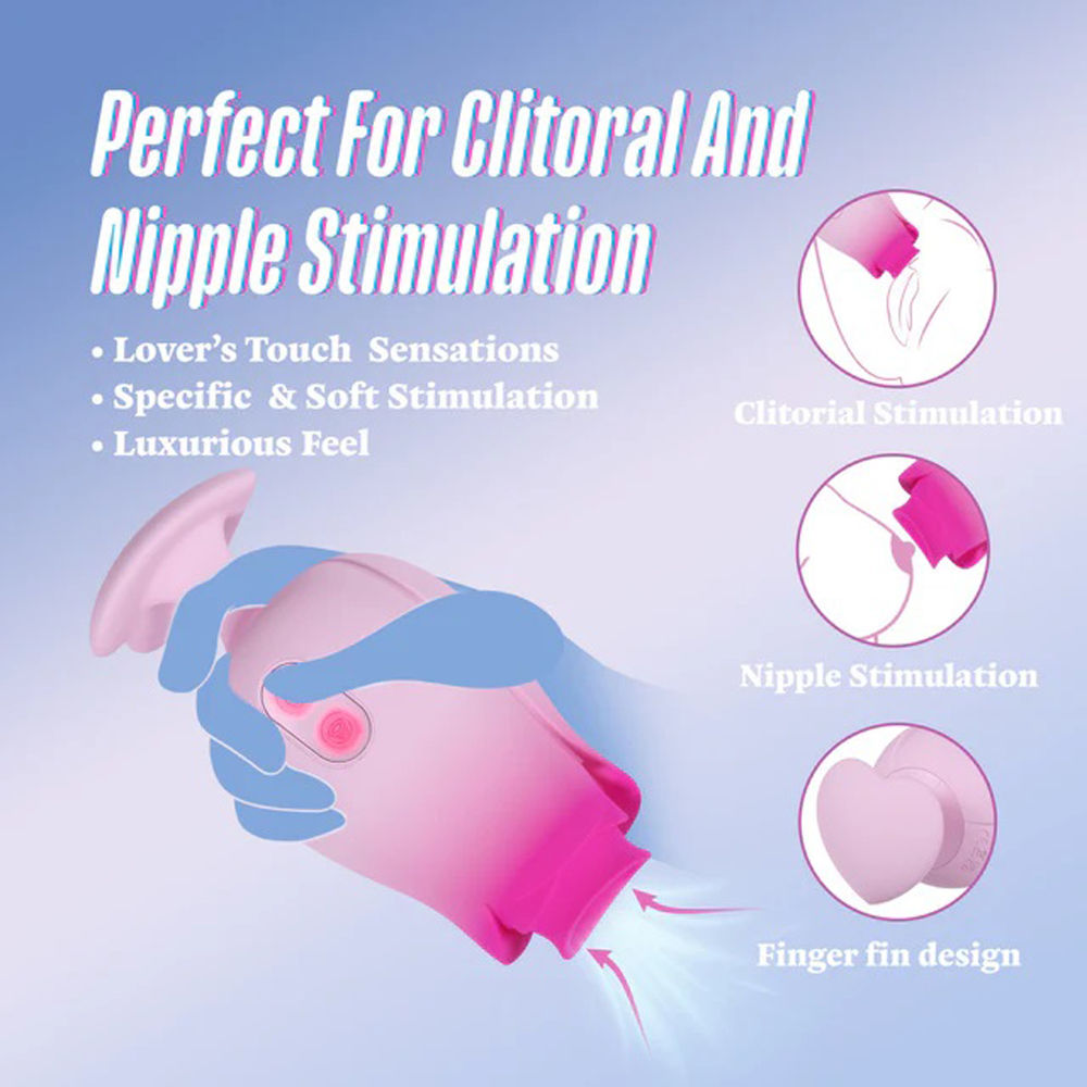 Aria Tulip Trance Wireless Clitoral and Nipple Massager Pink > Sex Toys For Ladies > Rose Stimulators - Tophatter Daily Deals