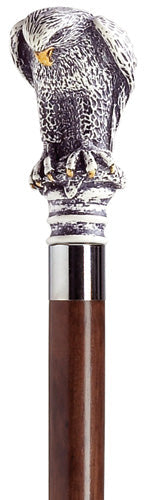 Scrimshaw Bird of Prey Walking Cane Walnut - Tophatter Daily Deals