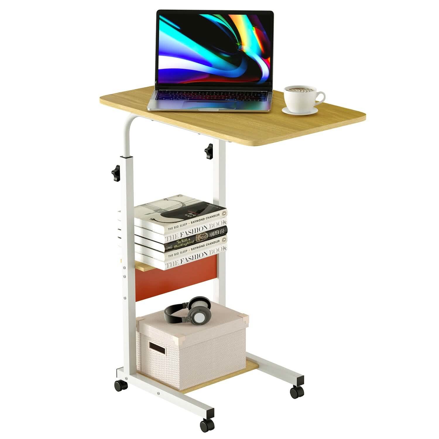C Side Laptop Small Slim Snack Side Table Furniture & Decor - Tophatter Daily Deals