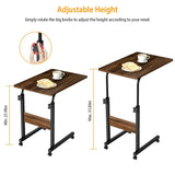 C Side Laptop Small Slim Snack Side Table Furniture & Decor - Tophatter Daily Deals