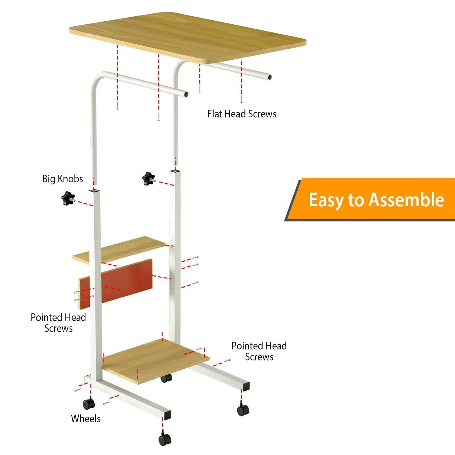 C Side Laptop Small Slim Snack Side Table Furniture & Decor - Tophatter Daily Deals