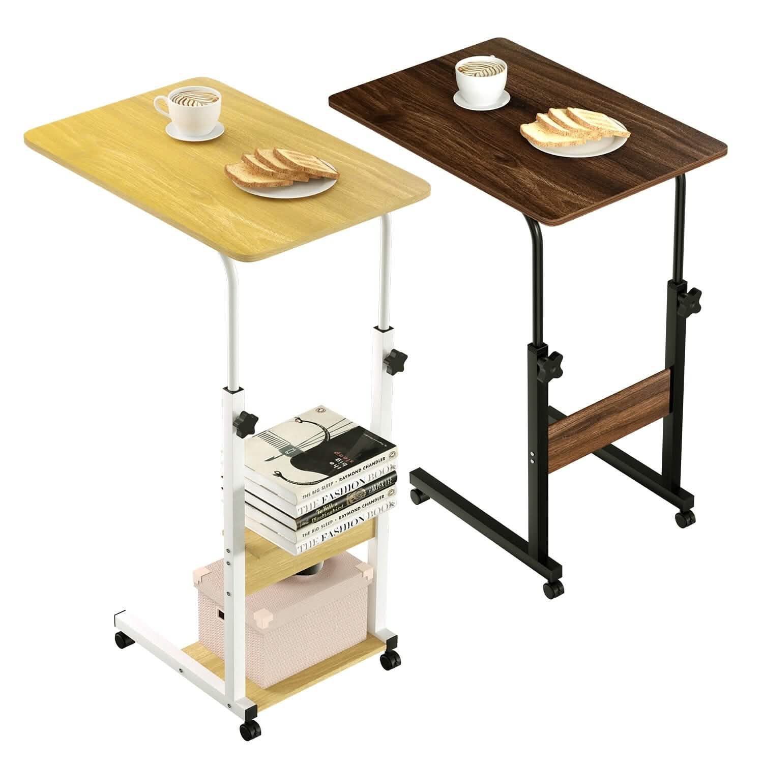 C Side Laptop Small Slim Snack Side Table Furniture & Decor - Tophatter Daily Deals