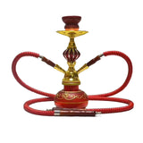 Bar Ktv Hookah Full Set Bar Arabian Culture Water Pipe Double Pipe Pipe Red 0 - Tophatter Daily Deals