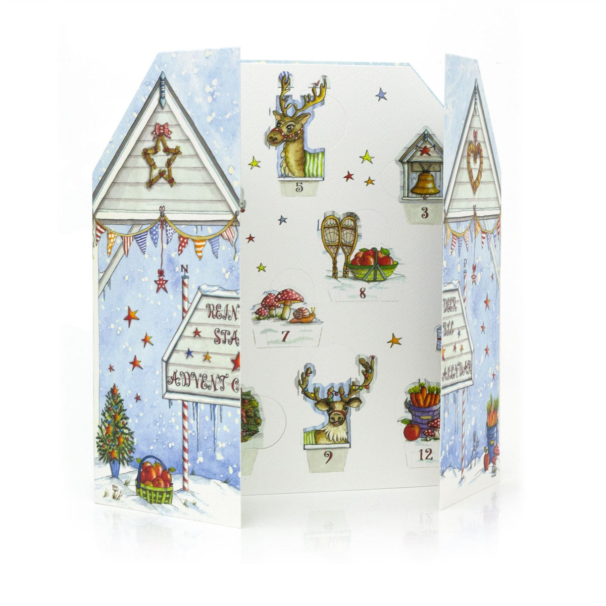 Reindeer Stables Christmas Advent Calendar | Slot-in Interactive Advent Calendar Advent Calendar - Tophatter Daily Deals