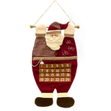 Santa Christmas Advent Calendar | Reusable 24 Pocket Advent Calendar - 70cm Advent Calendar - Tophatter Daily Deals