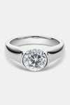1.5 Carat Moissanite 925 Sterling Silver Ring - Tophatter Deals and Online Shopping - Electronics, Jewelry, Beauty, Health, Gadgets, Fashion - Tophatter's Discounts & Offers - tophatters