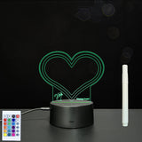 3D Acrylic Board Handwriting Message Board LED Light 0 - Tophatter Daily Deals