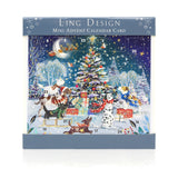 Around the Tree Christmas Advent Calendar Greetings Card | Door Advent Calendar Advent Calendar - Tophatter Daily Deals