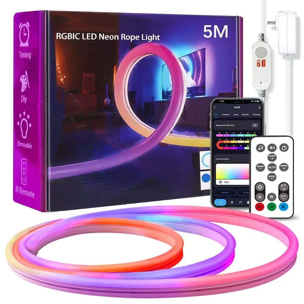 Rope Light™ Color Changing Ambient Light String Light Ropes & Strings - Tophatter Daily Deals