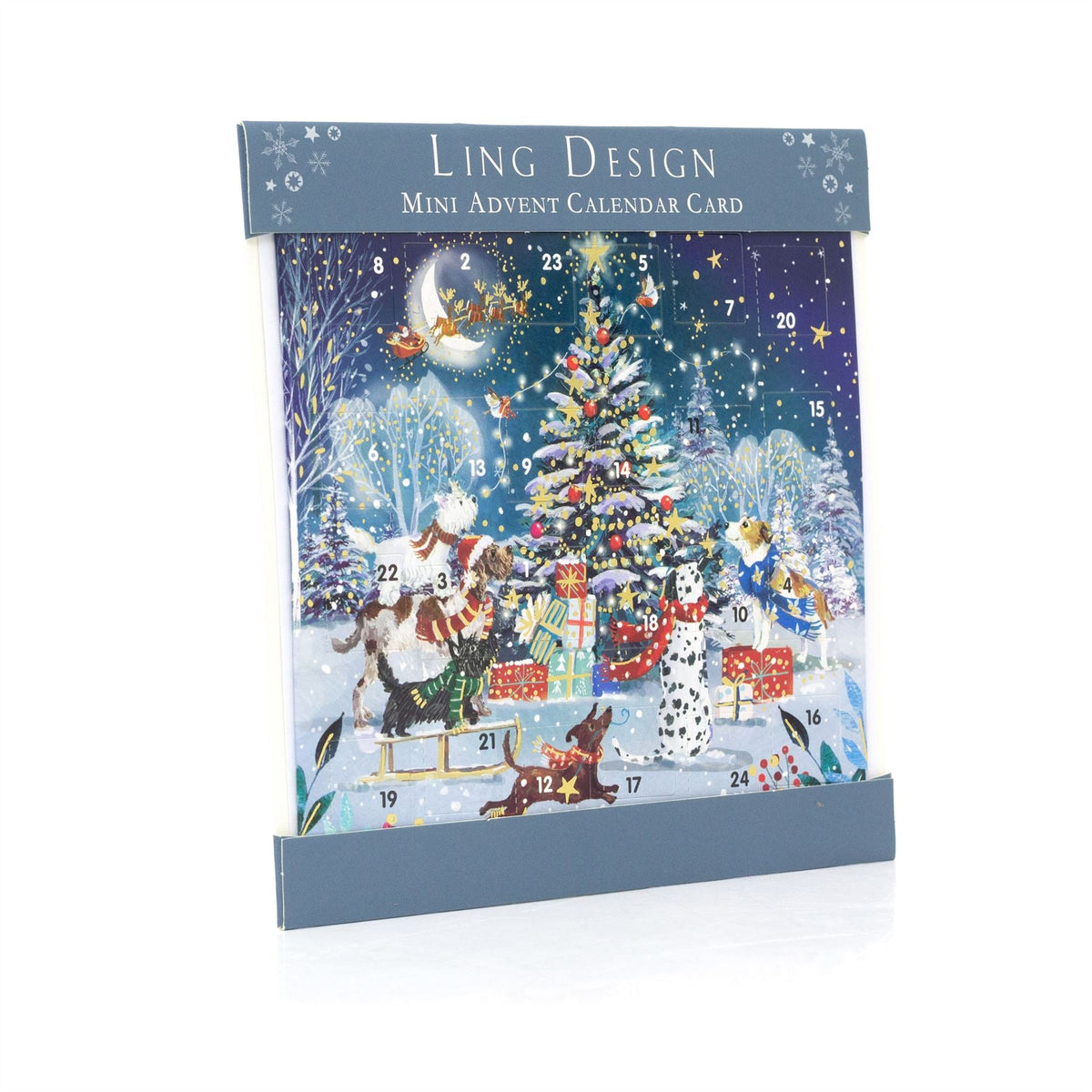 Around the Tree Christmas Advent Calendar Greetings Card | Door Advent Calendar Advent Calendar - Tophatter Daily Deals