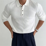 Fitted Men's Polo Shirt - Slim Ribbed Knitted, Smart Casual 3D Changing Face Moving Picture Frame - Tophatter Daily Deals