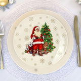 Small Santa Claus Christmas Plate | Ceramic Festive Side Plate Dish - 20cm Plate - Tophatter Daily Deals