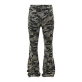 American Retro Camouflage Bell-bottom Pants Men 0 - Tophatter Daily Deals