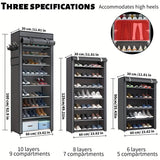 10-Layer 9 Grid Shoe Rack Shelf Storage Closet Organizer Storage & Organization - Tophatter Daily Deals
