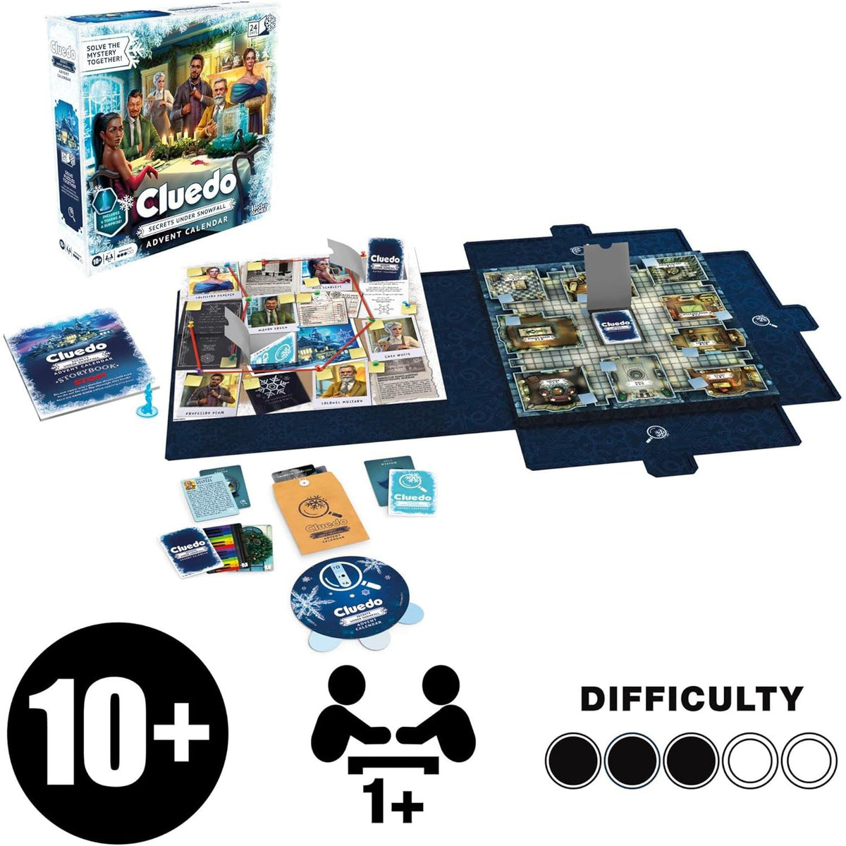Cluedo Christmas Advent Calendar | Clue Murder Mystery Christmas Advent Calendar Advent Calendar - Tophatter Daily Deals