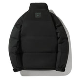 Insulating Men's Down Jacket - Stand Collar, Padded Winter Black 3D Changing Face Moving Picture Frame - Tophatter Daily Deals
