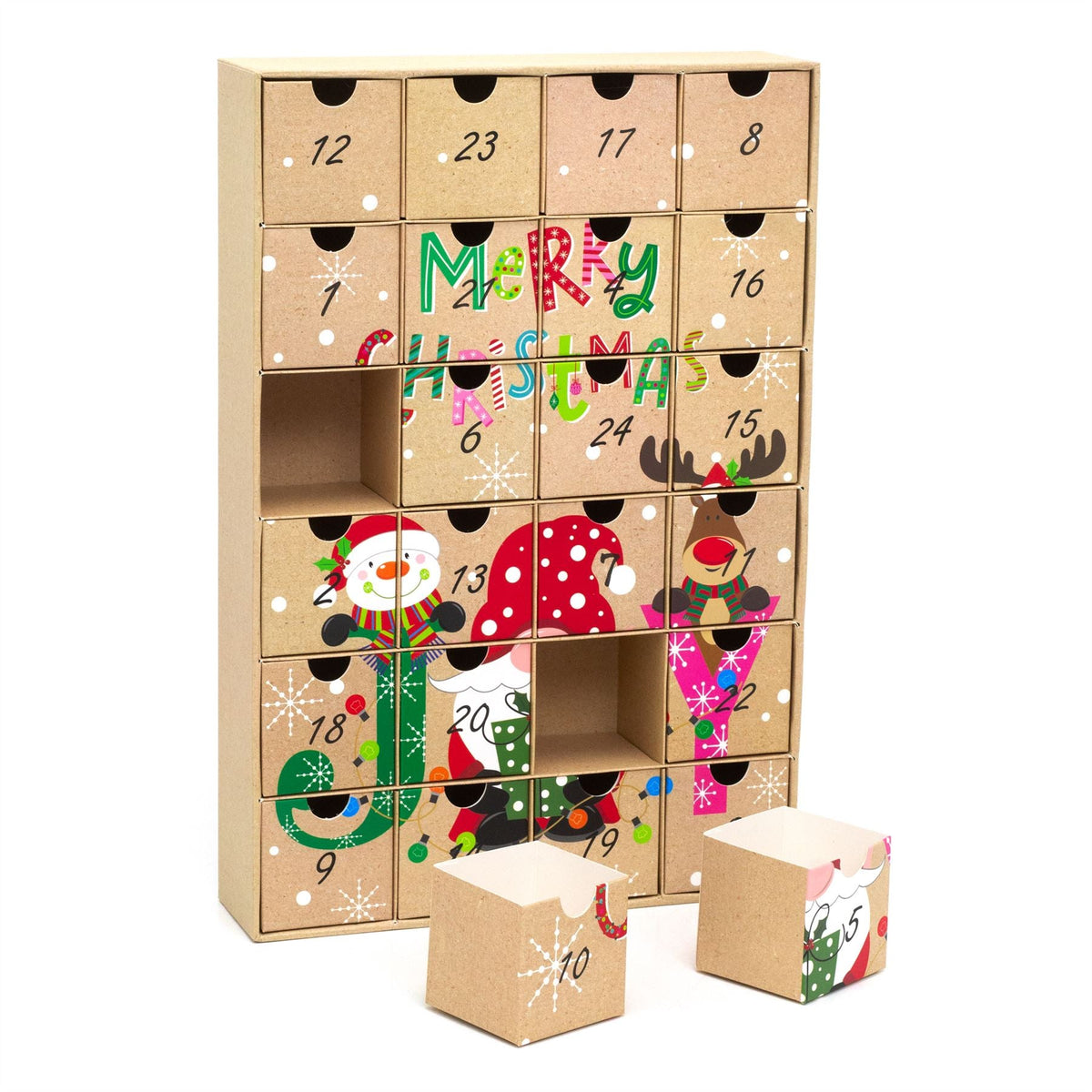 Fill Your Own Christmas Advent Calendar | Large Reusable Advent Calendar 38x26cm Advent Calendar - Tophatter Daily Deals