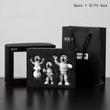 Astronaut Astronaut Series Birthday Gift Box Set Ornament Silver 3pcs gift box set 0 - Tophatter Daily Deals