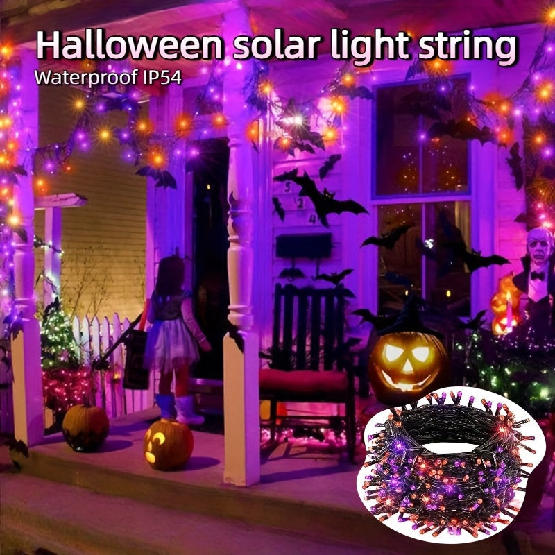 Halloween Solar String Lights Lithium Battery Outdoor Decor Halloween - Tophatter Daily Deals
