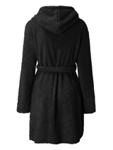 Tie Waist Hooded Robe Sleep Dresses - Tophatter Daily Deals