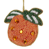 Orange Beaded Christmas Tree Bauble | Colourful Fruit-shaped Tree Ornaments Baubles - Tophatter Daily Deals