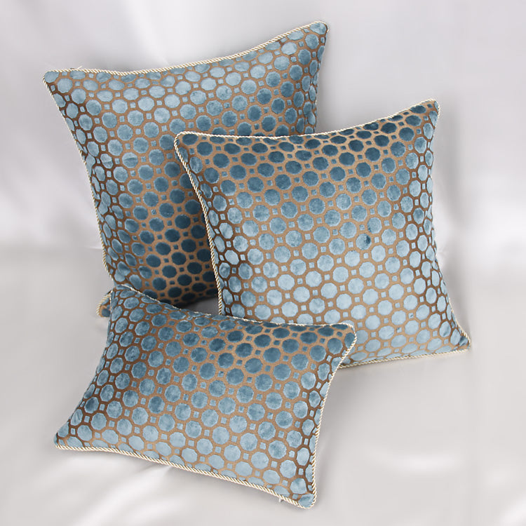 Blue Polka Dot Simple Head Of Bed Large Cushion Sofa Cushion Throw Pillow 0 - Tophatter Daily Deals