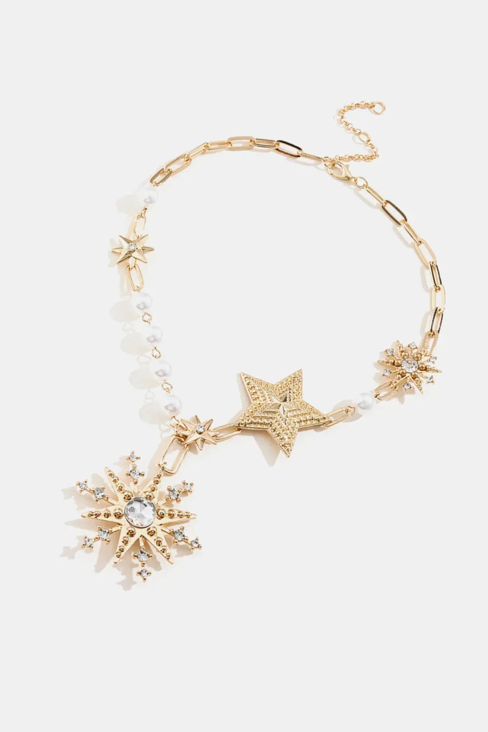 Synthetic Pearl Star Shape Alloy Necklace Necklaces - Tophatter Daily Deals