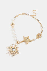 Synthetic Pearl Star Shape Alloy Necklace Necklaces - Tophatter Daily Deals