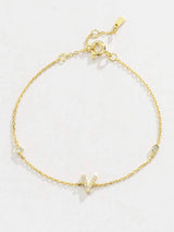 V To Z Zircon 925 Sterling Silver Bracelet Bracelets - Tophatter Daily Deals