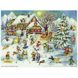 Ski Hut During Last Winter Vacation Traditional Christmas Paper Advent Calendar Advent Calendar - Tophatter Daily Deals