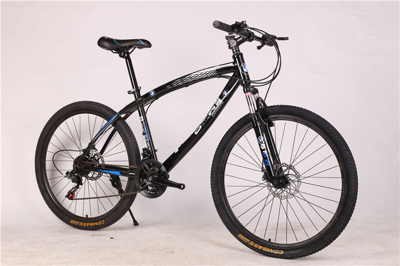 BMW Cross Country Mountain Bike Double Disc Brake Black 0 - Tophatter Daily Deals
